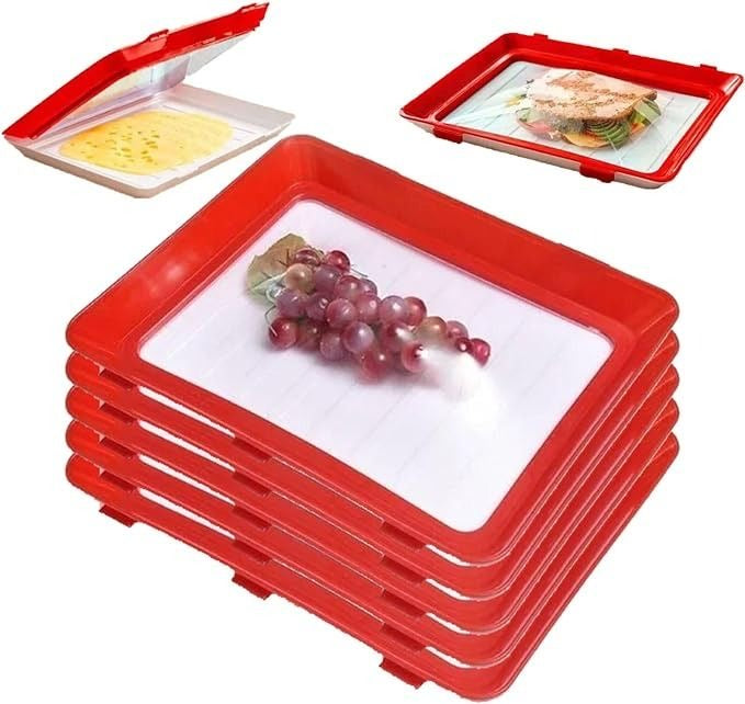 Vacuum food preservation tray