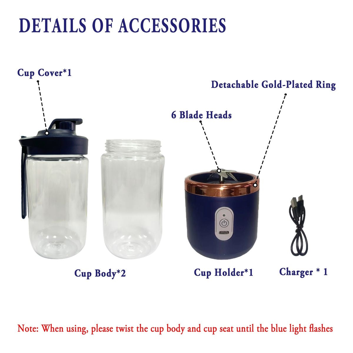 2 in 1 Portable Blender & Cup
