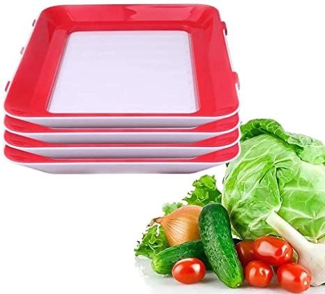 Vacuum food preservation tray