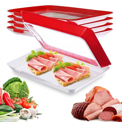 Vacuum food preservation tray